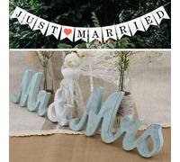 Letras de madera de Mr & Mrs para mesa de boda, cartel de reciιn casados ??y decoraciσn de boda de Mr. and Ms., cartel de madera de Mister and Mi