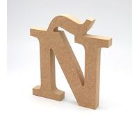 Letras de madera. Letras grandes de madera DM de 20cm de alto para decoración y manualidades. Disponible el Alfabeto completo (Ñ)