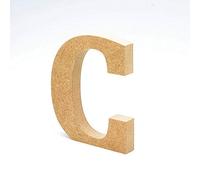 Letras de madera. Letras grandes de madera DM de 20cm de alto para decoración y manualidades. Disponible el Alfabeto completo (C)