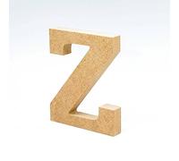 Letras de madera. Letras grandes de madera DM de 20cm de alto para decoración y manualidades. Disponible el Alfabeto completo (Z)