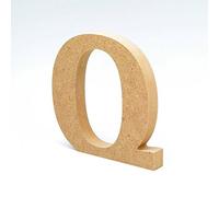 Letras de madera. Letras grandes de madera DM de 20cm de alto para decoración y manualidades. Disponible el Alfabeto completo (Q)