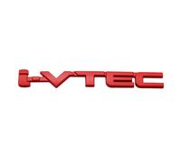 Letras de Metal Cromado 3D for Coche, Emblema de la Insignia del Maletero Trasero, Logotipo IVTEC, Pegatina I VTEC for Honda City Civic Accord Jazz CRV, Accesorios(Red)