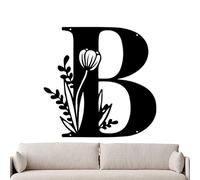 Letras de metal decoración de pared - cartel rústico del alfabeto, arte de pared letras de metal | decoración de pared decorativa, diseño de carta de metal fuerte para puerta de casa, salón, terraza