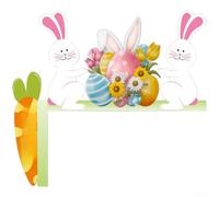 Letras de para madera Conejo para pascua para decoración Porche(B134 Left) | temático para pascua, conejo para colorido, letras decorativas, para madera , para estilo festivo