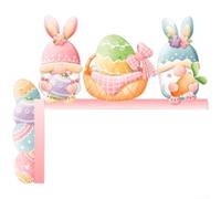 Letras de para madera Conejo para pascua para decoración Porche(B137 Left) | temático para pascua, conejo para colorido, letras decorativas, para madera , para estilo festivo