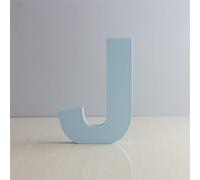 Letras de pared de madera J - Letra decorativa azul para la habitación del bebé, el nombre del bebé y la decoración del dormitorio de las niñas