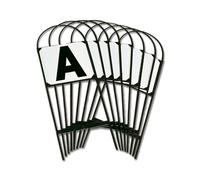 Letras de pista en soporte metálico para plantar Waldhausen (x12) 70 cm
