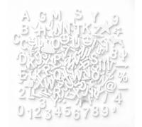 Letras de plástico solo para tablero de letras, juego de 394 letras para tableros de letras con números y símbolos, letras de tablero de mensajes de 3/4 pulgadas para tablero de fieltro
