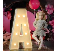 Letras del alfabeto LED brillantes multiescena de 120 cm, letras A, fácil de montar, luces de marquesina, perfectas para propuestas, baby shower, Halloween, Navidad, hogar, habitación, fiesta