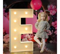 Letras del alfabeto LED brillantes multiescena de 3.3 pies, fácil de montar, luces de marquesina, perfectas para propuestas, baby shower, Halloween, Navidad, hogar, habitación, habitación, fiesta