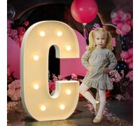 Letras del alfabeto LED brillantes multiescena de 3.3 pies, fácil de montar, luces de marquesina, perfectas para propuestas, baby shower, Halloween, Navidad, hogar, habitación, habitación, fiesta