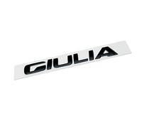 Letras Emblema Adhesivos para Alfa Romeo Giulia 2016 2017 2018 2019 2020 2021,Insignia Letras Logo Maletero Trasero Repuesto Logo Guardabarros ABS Decoración Stying Accesorios Coche,Black