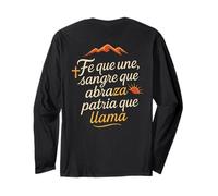 Letras "Fe que Une, Sangre que Abraza, Patria que LLama" Manga Larga