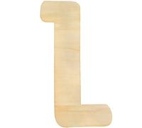 Letras Grandes de Madera de 30 cm para Manualidades, Nombres Infantiles, Alfabeto Mayúscula, 5 mm de Grosor, Rodajas MDF Sin Terminar para Colgar en la Pared, Plantillas