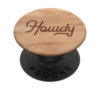 Letras Howdy Western Boho PopSockets PopGrip Adhesivo