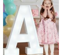 Letras Iluminadas De 1,2 M For Bodas, Grandes, For Decoración De Fiestas, Marquesinas, Cumpleaños, Graduaciones, Baby Showers, Arco De Mosaico, Cartón Espuma Precortado(A,120cm)