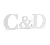 Letras iniciales decorativas personalizadas para bodas y eventos, iniciales en 3D con símbolo &, decoración para mesa nupcial, mesa dulce, comuniones, aniversarios y celebraciones