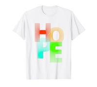 Letras Inspiradoras de Esperanza, Elegante diseño Minimalista, Jesús Camiseta gráfica económica, Hombre, Blanco, M