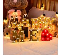 Letras LED Marry Me para Decoración de Boda y Propuesta de Matrimonio