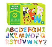 Letras Magnéticas - Juguete Educativo de Ortografía y Reconocimiento de Letras, de Animales para con Imanes - para Niños y Niñas, Preescolar, Casa, Viaje, Aula, Pizarra Blanca y Regalos