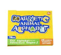 Letras magnéticas - Juguetes educativos de animales - Imanes de alfabeto para nevera para casa, guardería desde 3 años - Ideas de regalos educativos