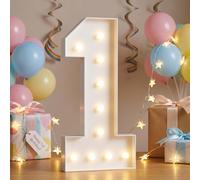 Letras marquesina 70/100/120cm, letras grandes iluminadas Cásate conmigo Evento boda Despedida soltera 18 1er 16 Fiesta cumpleaños Aniversario baby shower, decoración fiesta(Number 1,100cm(3.3FT))