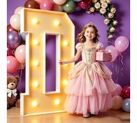 Letras marquesina 70/100/120cm, letras grandes iluminadas Cásate conmigo Evento boda Despedida soltera 18 1er 16 Fiesta cumpleaños Aniversario baby shower, decoración fiesta(Letter D,120cm(4FT))