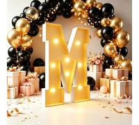 Letras marquesina, letra gigante luz LED(Letter M,70cm(2.3FT))