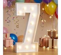 Letras marquesina, números iluminados 70/100/120cm for decoración 1er 18 16 cumpleaños, letrero letras LED grande for baby shower, decoración graduación, fiesta bodas(Number7,100cm(3.3FT))