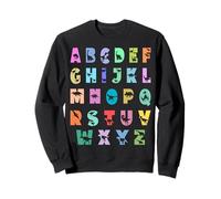Letras mayúsculas de la A a la Z del alfabeto de dinosaurios para aprender ABC para niños Sudadera