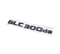 Letras Negras cromadas 3D GLC300de GLC300e GLC350e GLC400e Compatible for Mercedes Benz GLC X253 Pegatina for Logotipo for Maletero de Coche (Color : GLC300de, Size : Giossy Black)