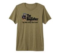 Letras Negras The Rottweiler Dogfather Camiseta Premium