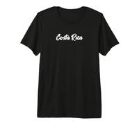 Letras Palabra Costa Rica en Linda Fuente Blanca Camiseta Premium