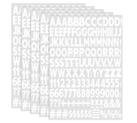 Letras para planchar blancas, 5 hojas de letras para planchar para ropa, números y alfabetos de transferencia de calor de 2,5 cm para ropa, camiseta deportiva