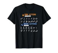 Letras Solares Letras Lunares Árabe Tabla Gramática Camiseta