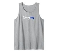 Letras Word Uruguay en Linda Fuente Colorida Camiseta sin Mangas