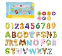 Letras y Números Magnéticos para Niños, 43 Piezas, Juegos para Niño Juguetes Niña Aprender a Leer Juguetes Montessori, Smart Games, Juegos educativos a partir de 3, 4, 5, 6, 7 años