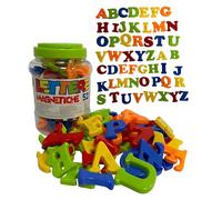 Letras y números magnéticos tamaño grande 5 cm Juguetes educativos números magnéticos letras magnéticas para niños 52 piezas niños adultos alfabeto números letras símbolos matemáticos (letras 52