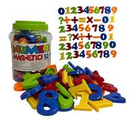 Letras y números magnéticos tamaño grande 5 cm Juguetes educativos números magnéticos letras magnéticas para niños 52 piezas niños adultos alfabeto números letras símbolos matemáticos (números 52