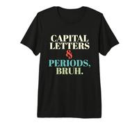Letras y períodos del Profesor ELA Bruh Gramática Policía Camiseta Premium