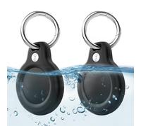 LETREEN Paquete de 2 Llavero Airtag, Funda Impermeable con Llavero para AirTag, Localizador Protección Portátil Antipérdida Secure Holder para Tus AirTags Apple 2021