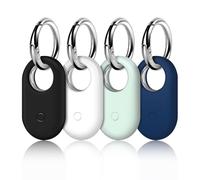 LETREEN Paquete de 4 Funda Protectora Silicona para Samsung Smart Tag 2, Llavero de Funda Protectora para Smarttag 2, Protección Portátil Antipérdida para Smart Tag 2 Samsung