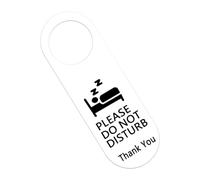 Letrero acrílico de doble cara con texto en inglés "Please Do Not Disturb" para puerta de oficina, reunión llamativa para clínicas, hoteles, hogar, oficinas, bufetes de abogados