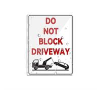 Letrero acrílico para pared con texto en inglés "Do Not Block Driveway Thank Youlong Lasting con cinta adhesiva de doble cara en la parte posterior, 15,2 cm x 20,3 cm