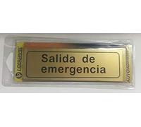LETRERO AUTOADHESIVO. SALIDA DE EMERGENCIA.