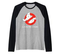 Letrero clásico con el Logotipo de Los Cazafantasmas de 1984 para fanáticos del Cine Retro de los 80 Camiseta Manga Raglan