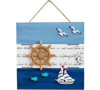 Letrero colgante de estilo náutico, placa colgante, decoración de pared de estilo oceánico, tablero