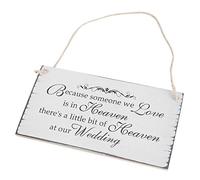 Letrero Colgante de Madera, Adorno de Tablero de Placa Conmemorativa para Regalo de Boda, Diseño Vintage, Textura Cómoda