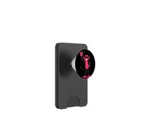 Letrero cómico Punk con Forma de Mano con la Mascota de Pink Devil Demon Rock PopSockets PopWallet para MagSafe