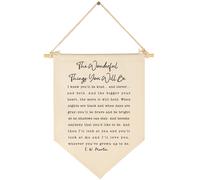 Letrero con bandera de The Wonderful Things You Will Be, regalo para bebιs reciιn nacidos, niρos y niρas, pancarta para decoraciσn de pared, rega